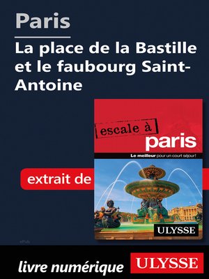 cover image of Paris--La place de la Bastille et le faubourg Saint-Antoine